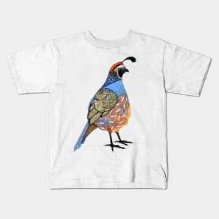 California Quail Kids T-Shirt